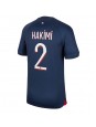 Moški Nogometna dresi replika Paris Saint-Germain Achraf Hakimi #2 Domači 2023-24 Kratek rokav